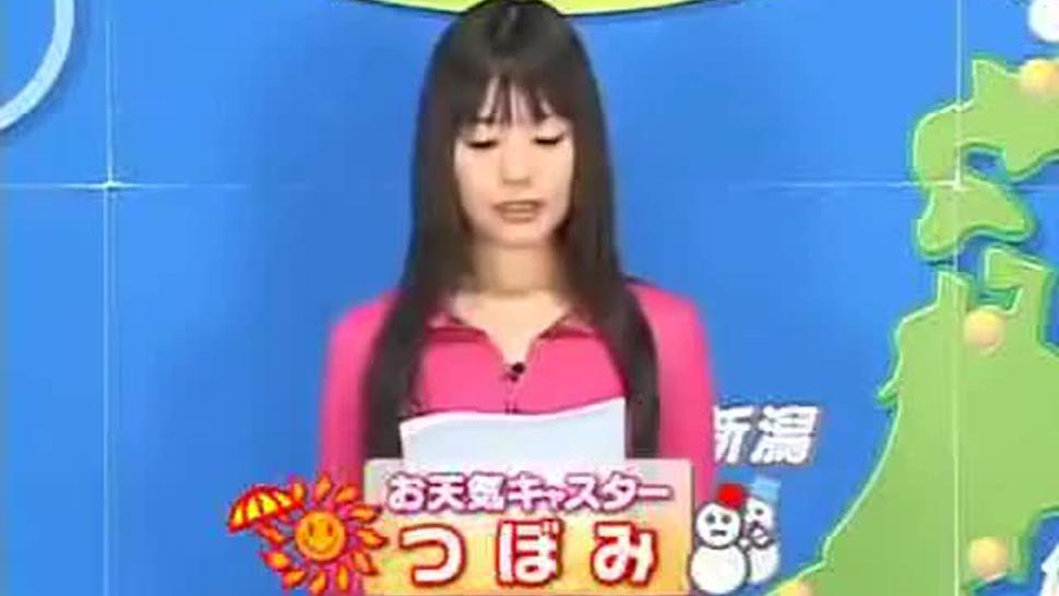 TV announcer bukkake