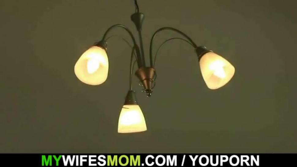 Horny man bangs his mother-in-law