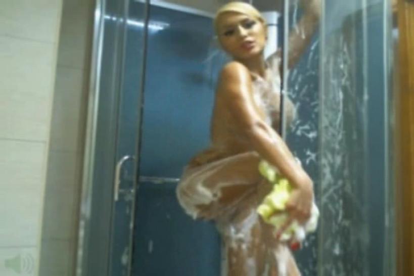 Beautiful Blonde Big Boob Shower