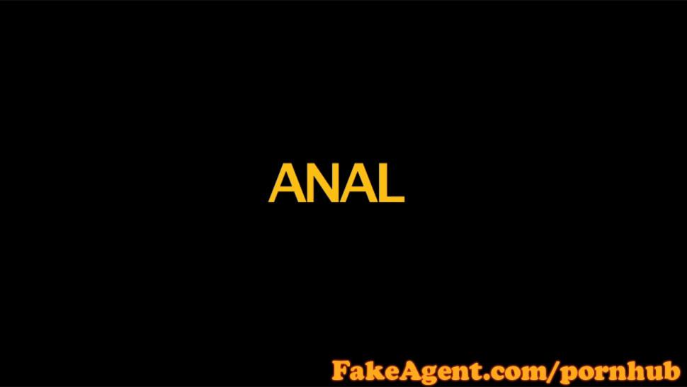 FakeAgent First time facial for cute brunette