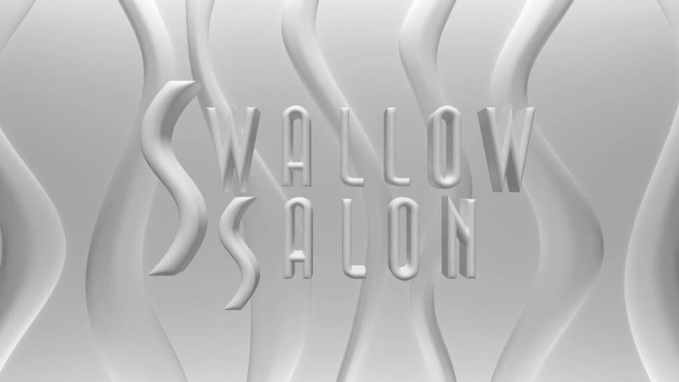 BABES SHOW OFF THEIR ORAL SKILLS FOR CLIENTS @ THE SWALLOW SALON