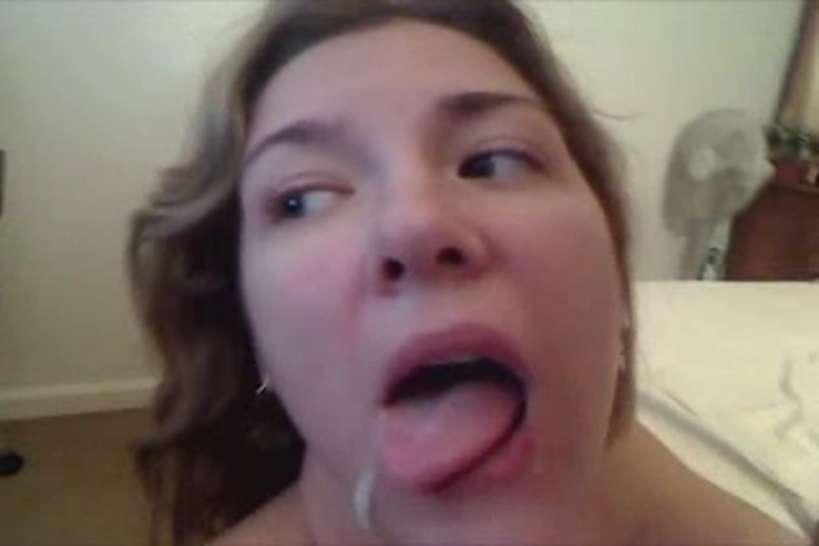 She rides her cock so she can swallow her cum