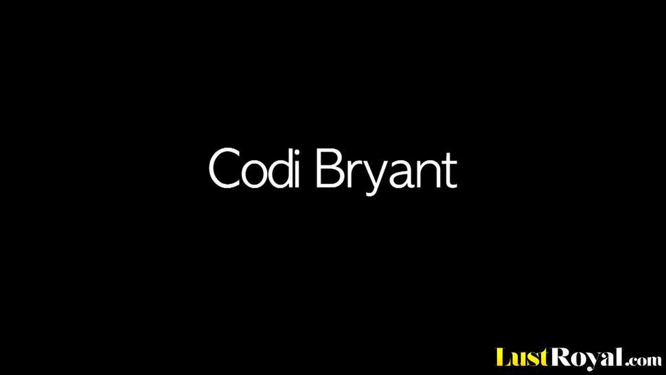 Huge Boobs Beauty Codi Bryant Loves To Ride Hard - Black Beauty
