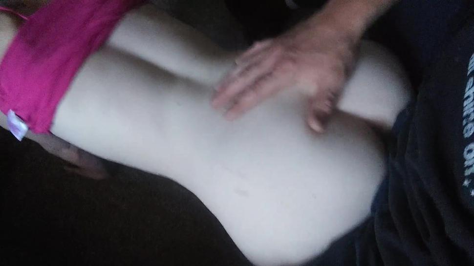 Skinny Pale Skin Beauty Bouncing That Twat On Daddy'S Cock For A Creampie