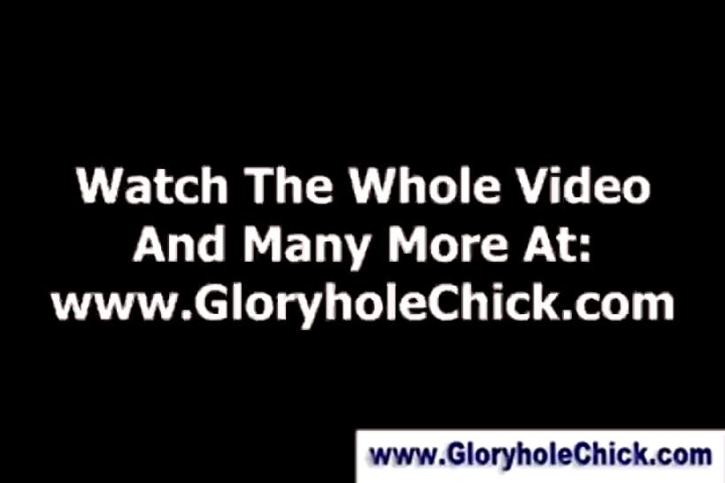 Sexy gloryhole blonde gets a cumshot - video 2