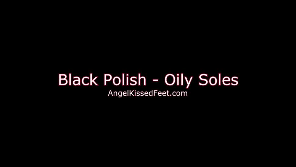 Black polish oily soles