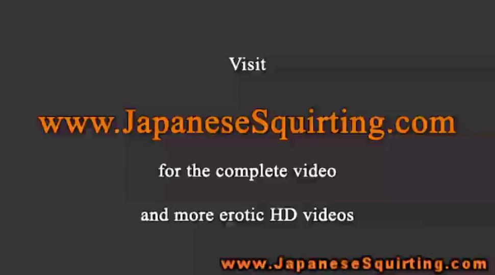 Japanese squirter riding cock with her tight pussy