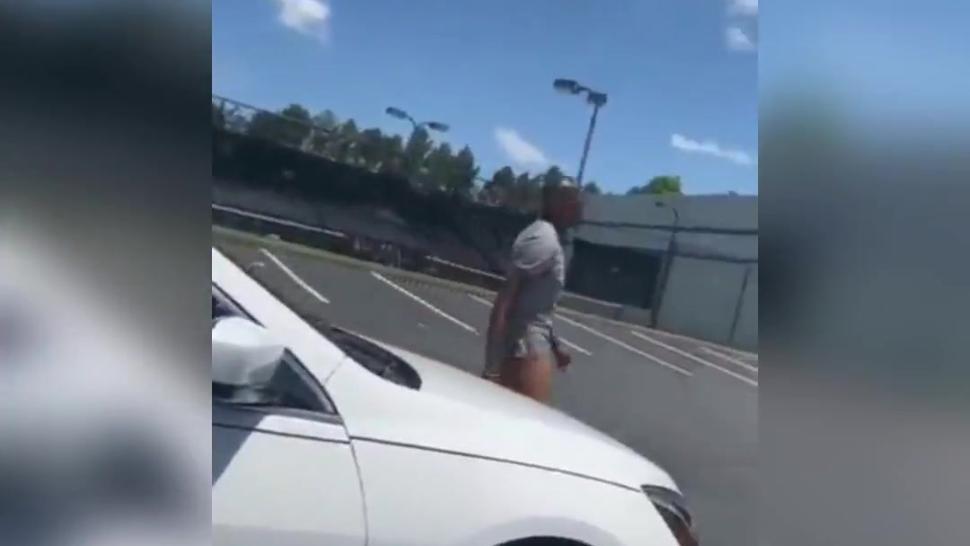 Dude was so horny, he cam out of his car with no pants