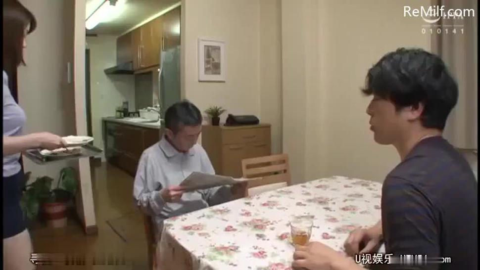 Japanese mother get fucked after husband leaves for work