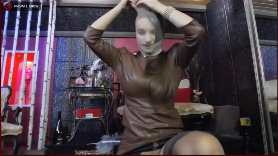 Nylon masked cam girl