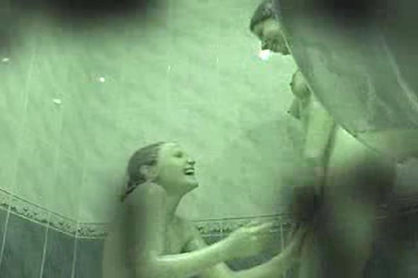 Hidden cam - two girls in shower 02