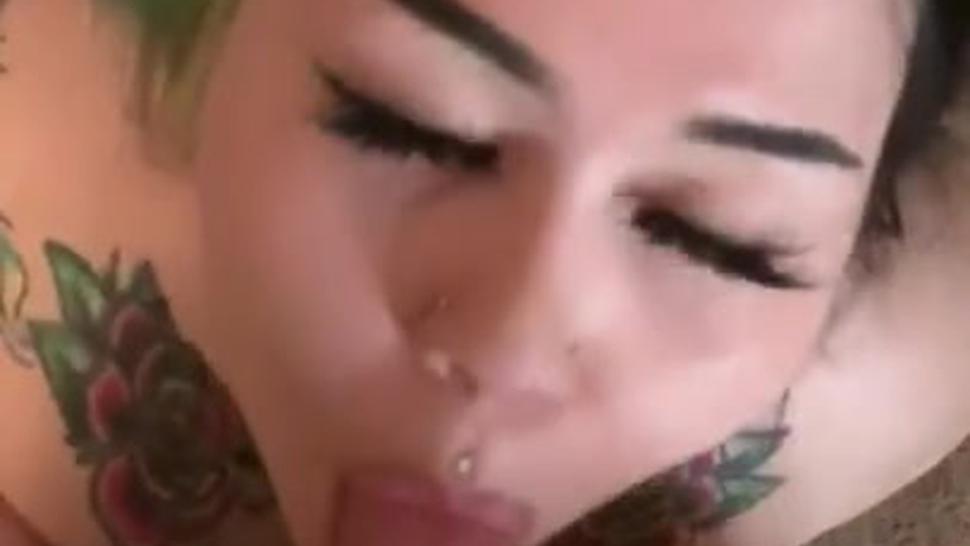 Chubby Bbw Goth Slut Taking Dick In The Mouth