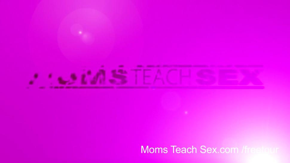 MOMSTEACHSEX - Milf teaches sons girl how to fuck