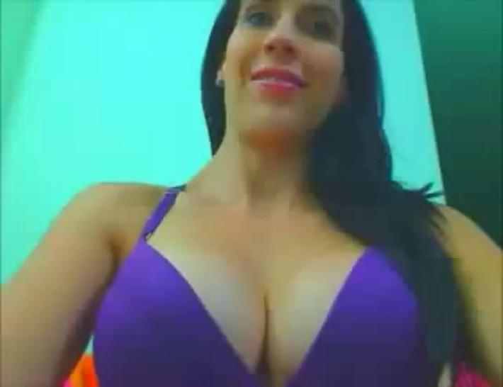 MILF Wife Showing Nice Big Tits On Cam