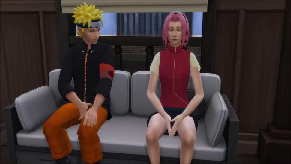 Naruto and Sakura Sex in the couch