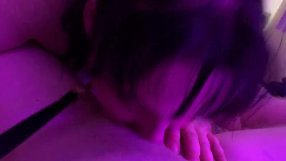 SUPER sloppy and wet blowjob with lots of deepthroating and moaning