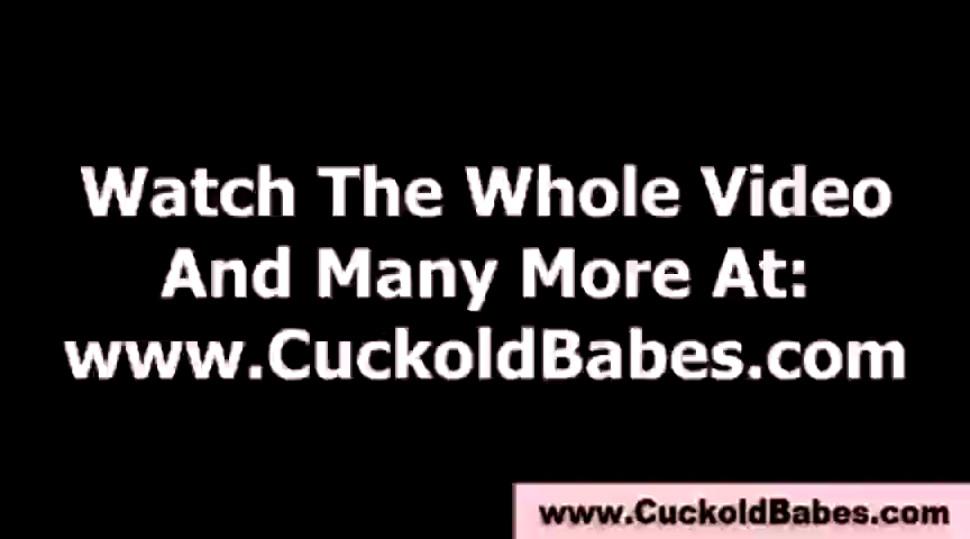 Cuckold watches hot slut get interracial