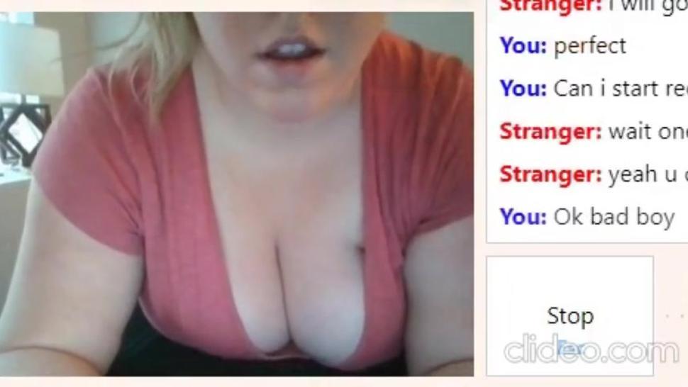 Stripping for stranger on Omegle