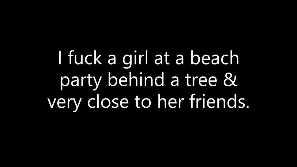 Fucking a chick at a beach party right next to her friends, sexsounds