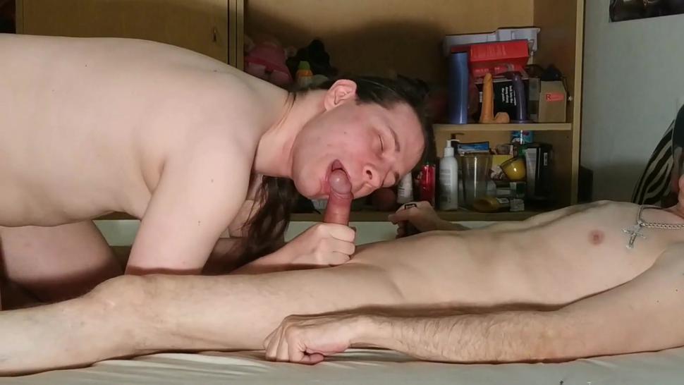 Insane sensual blowjob for old man for a big load of cash HD