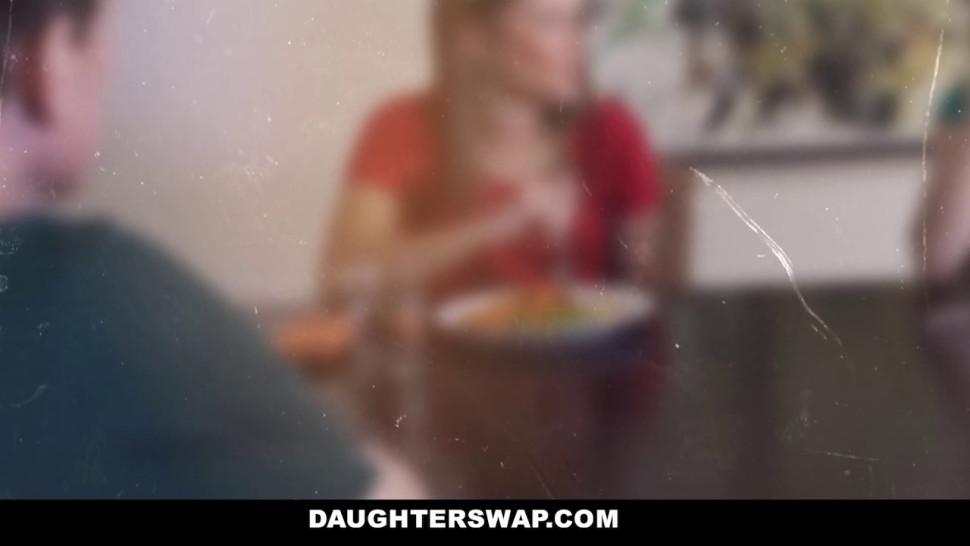 DaughterSwap - Curvy Teens Succumb To Daddys Hard Cock - Daughter Swap
