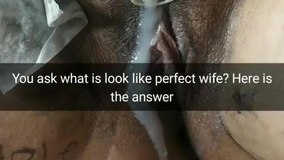 Perfect wife looks like - slut for bareback breeding [Cuckold. Snapchat]