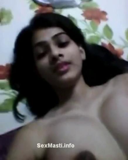 Sexy Indian Girl Playing with her Boobs and Pussy