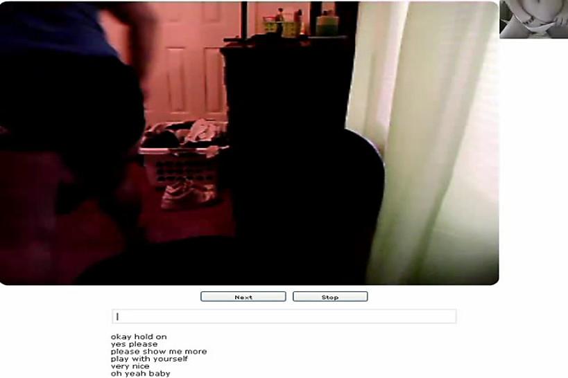 Chatroulette #50 Horny BBW masturbates hard with a toy