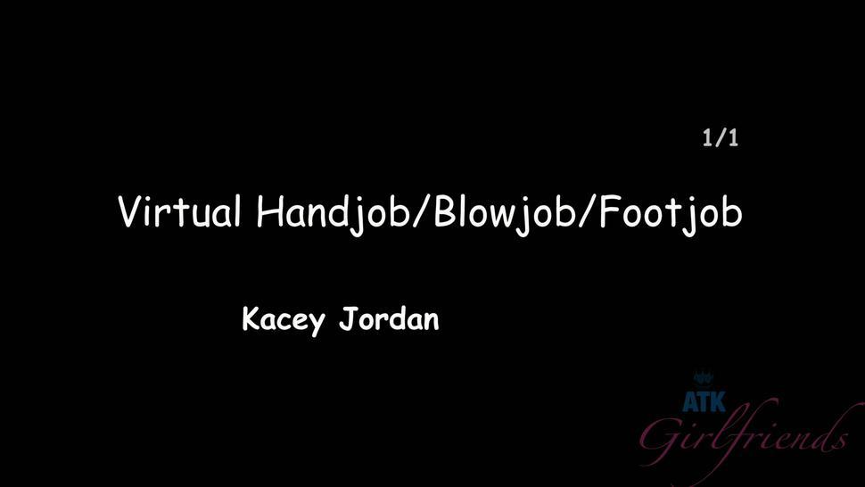 Kacey Jordan Footjob