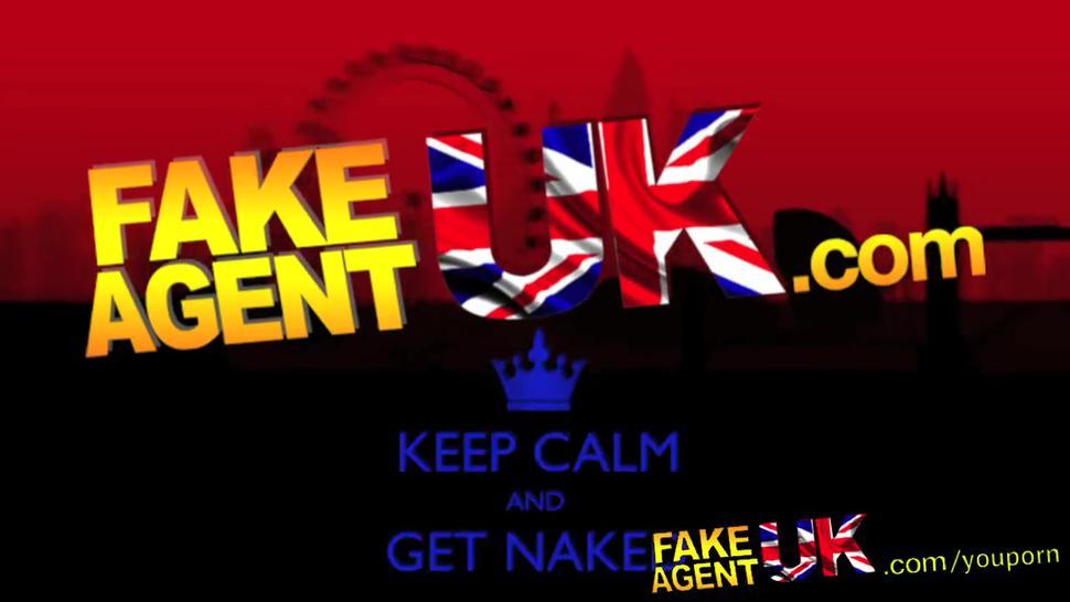 FakeAgentUK Fake casting sees Web cam girl tryout hardcore sex session