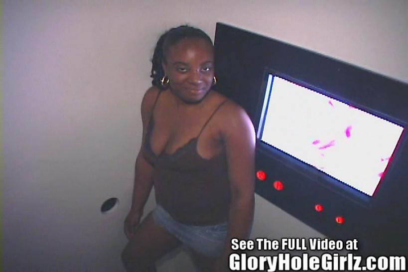 GLORY HOLE GIRLZ - 18 Yr. Ebony High Girl Gives GREAT