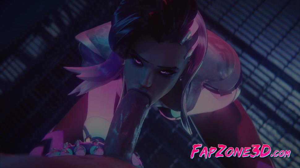 Overwatch Animated Sweet Sombra Gets a Nice Pounding from Behind