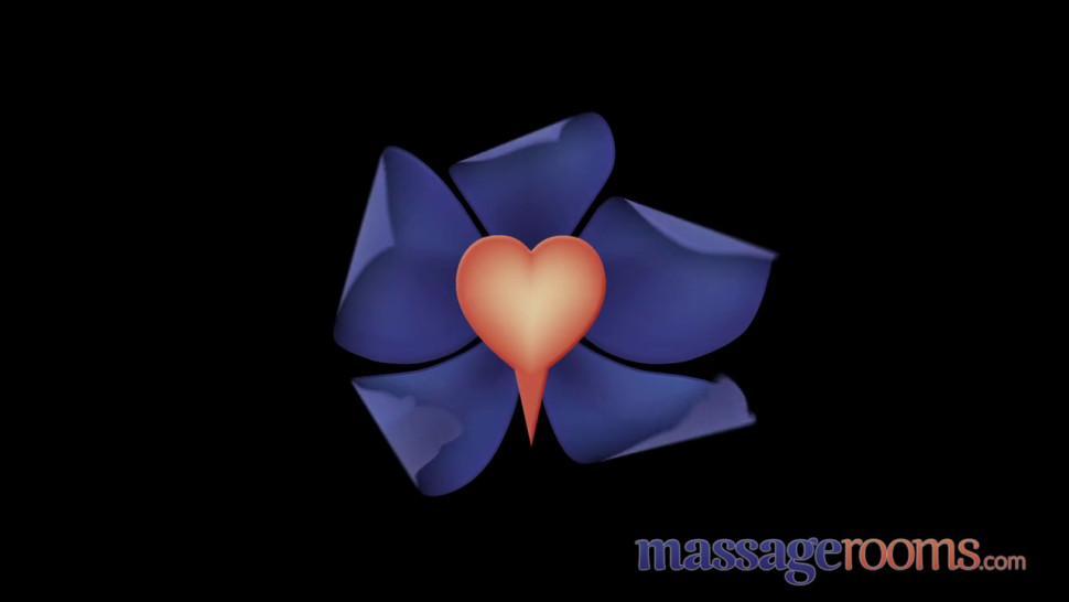 Massage Rooms Slender girl gives sensual massage and kinky footjob finish