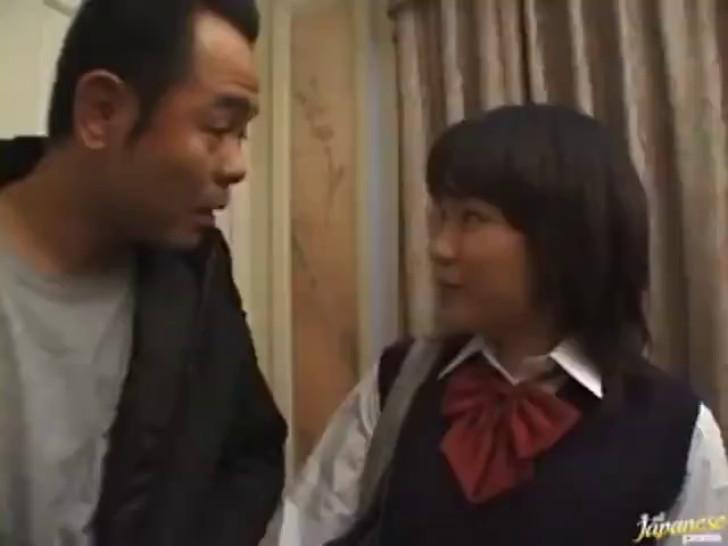 Japonese school girl gets anal penetration