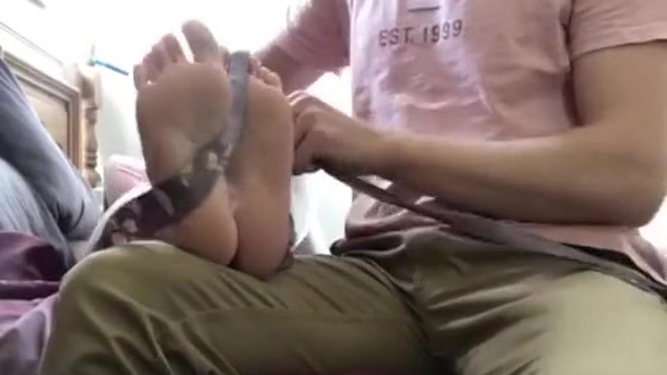 Sexy soles being tickled mercilessly