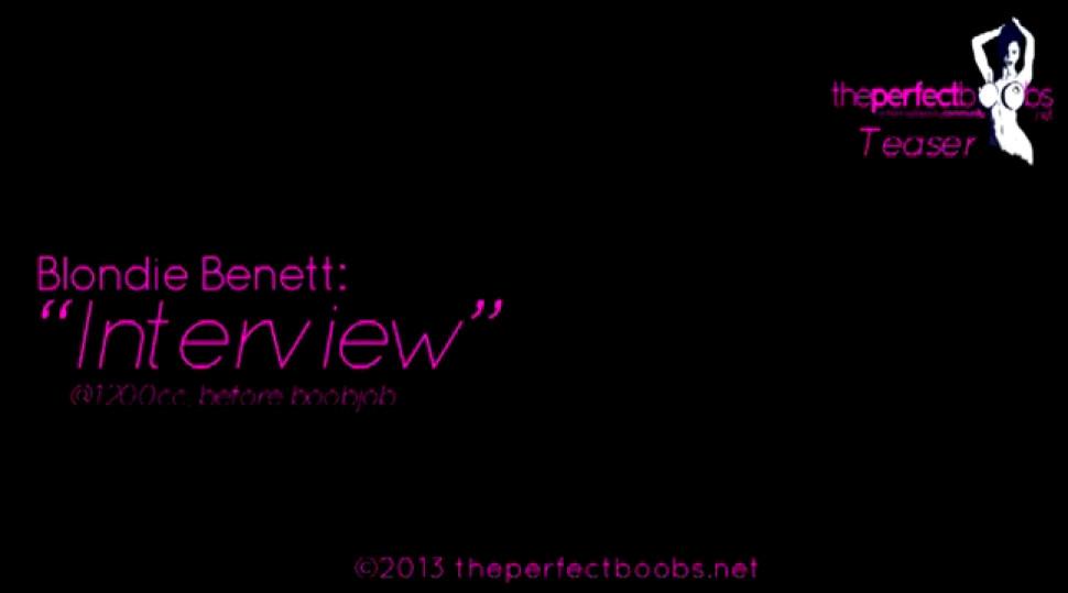 Blondie Bennett- Interview teaser