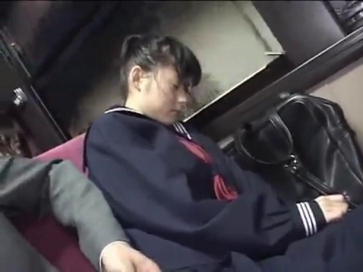 Snoozing Schoolgirl groped in Train