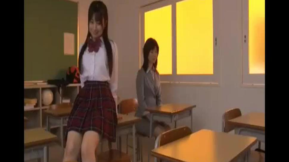Japanese lesbian schoolgirl and MILF teacher pt 1
