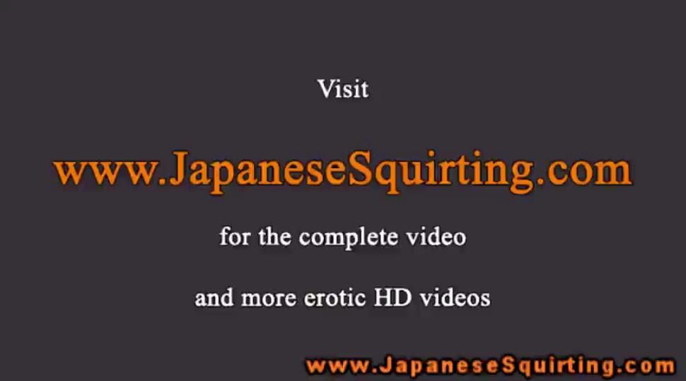 Japanese squirter bouncing on dick with her tight wet pussy
