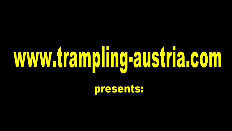 TRAMPLING AUSTRIA - Fetish GIrls trample slaves