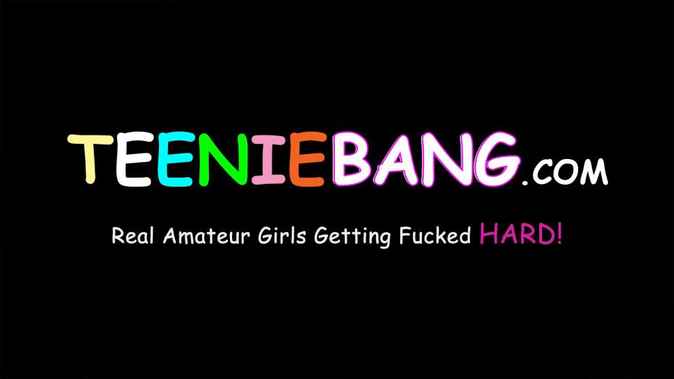 TEENIE BANG - Amateur babe needs some black dick and she needs it bad