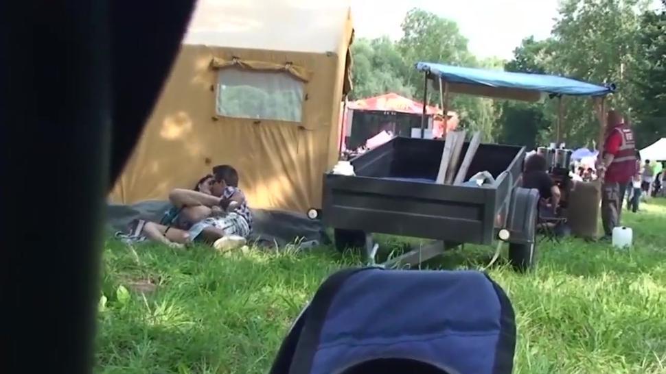 Spy Cam Sex Public By Amateur Teen Couple Caught At Music Festival Outside