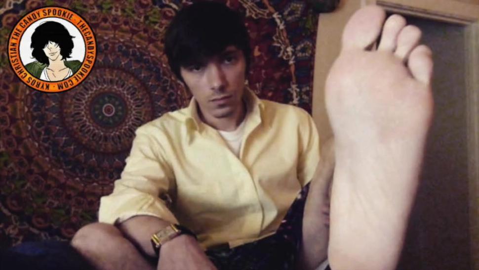 Kyros Christian the Candy Spookie Foot Fetish Compilation Video SEXY Feet