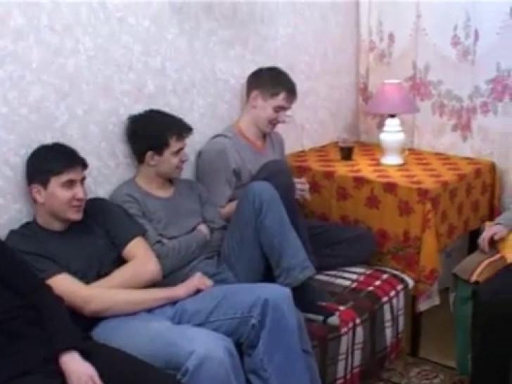 Russian Mom screw Son and his Friends