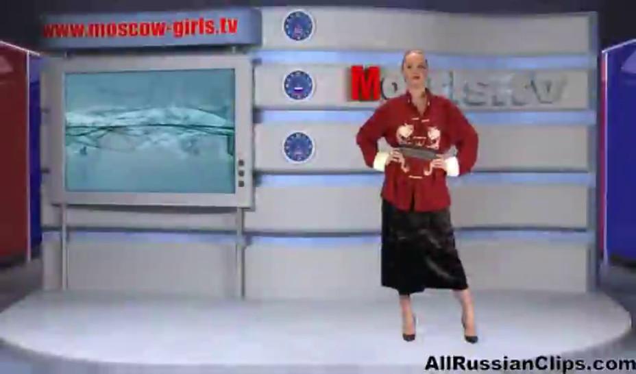 Russian Moskow Babe Tv Alena russian cumshots swallow