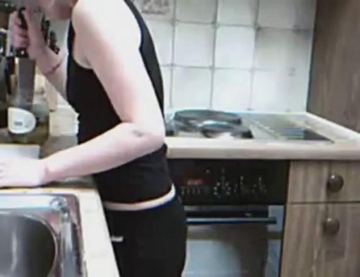 Asian Chick Fucked In The Kitchen