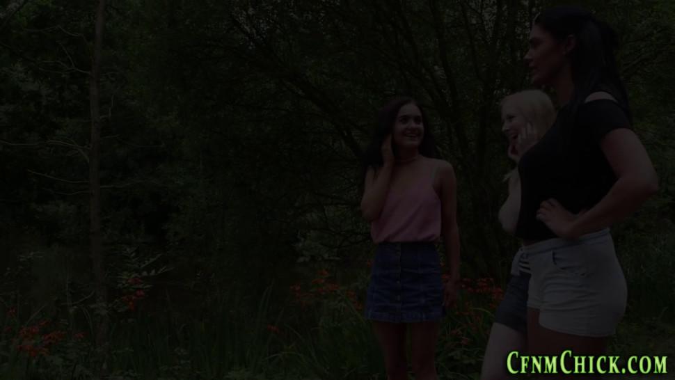 Cfnm british mistresses suck outdoors