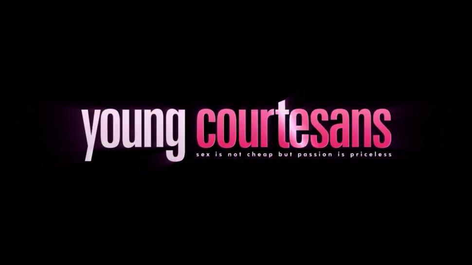 Young Courtesans - Molly Brown - Hot courtesan enjoys dick play