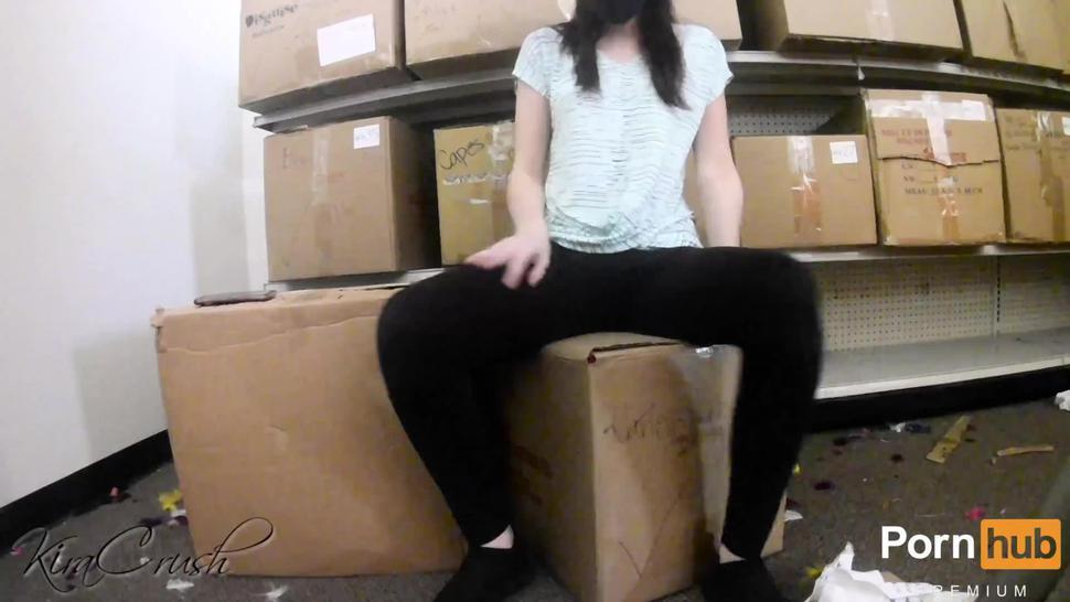 RISKY MASTURBATION IN THE STORAGE ROOM AT WORK (BOSS ALMOST CAUGHT ME) FREE PREVIEW