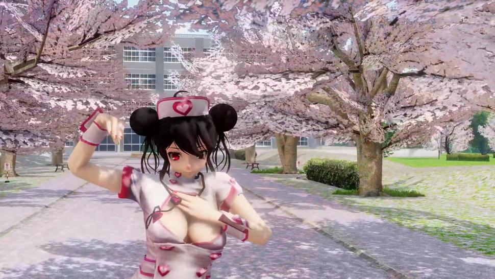 Nurse Kurumi Tokisaki Wiggle Wiggle MMD R18 Dance